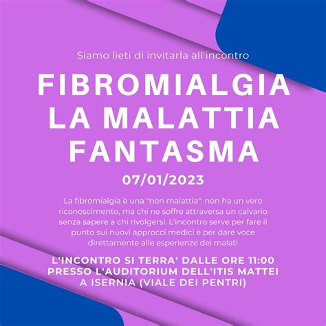 Fibromialgia All Itis Mattei Di Isernia L Incontro Per Discutere Di