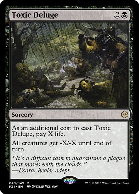 Toxic Deluge Mtg Magic The Gathering