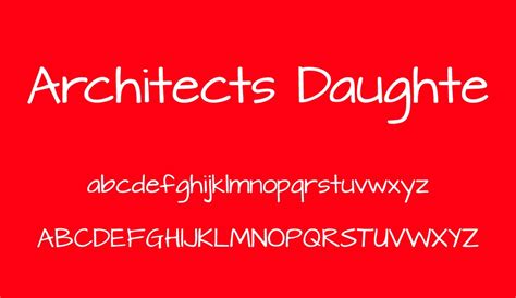 Architect's Daughter font - Font Tr