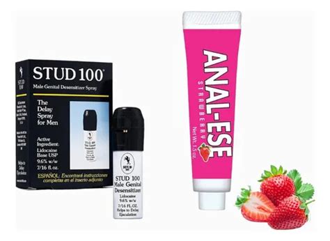 Lubricante Stud Spray Retardante Anal Ese Fresa Aneste Sin Sabor Meses Sin Inter S