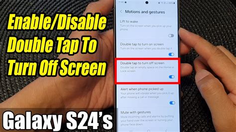 Galaxy S S Ultra How To Enable Disable Double Tap To Turn Off