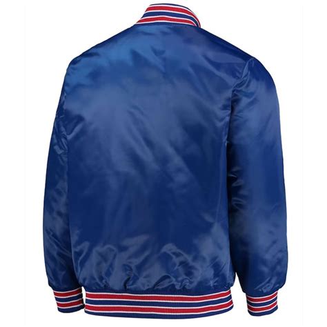 Full Snap Satin Starter The Diamond Philadelphia Phillies Royal Jacket