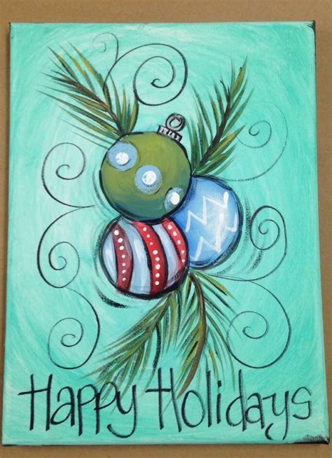 Pin By Tammy Watson Rowland Dugger On Painting In 2024 Christmas Canvas Art Christmas Drawing