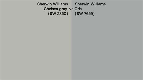 Sherwin Williams Chelsea Gray Vs Gris Side By Side Comparison