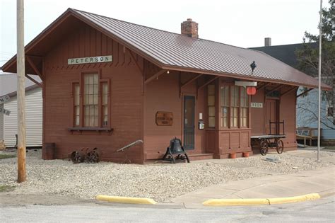 1877 Peterson Station Museum Restored Historic Railroad Depot That Was