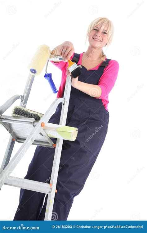 Female House Painter Stock Photos Image 26183203