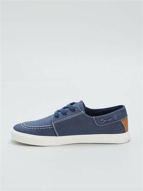 Chaussures Bateau Lacets Bleu Kiabi