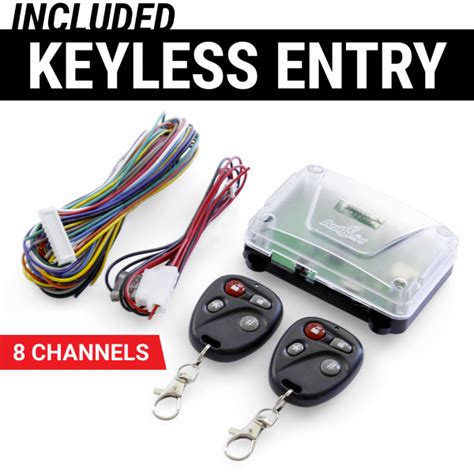 Autoloc Remote Shaved Door Handle Pop Kit W 35 Lb Solenoids And 8ch Keyless Entry