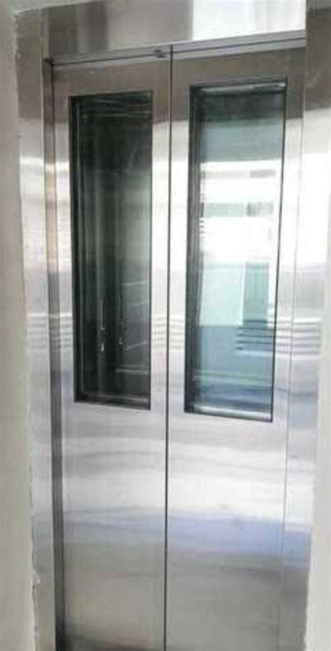 Stainless Steel Silver Elevator Glass Door Telescopic At Rs 22000 In Ahmedabad