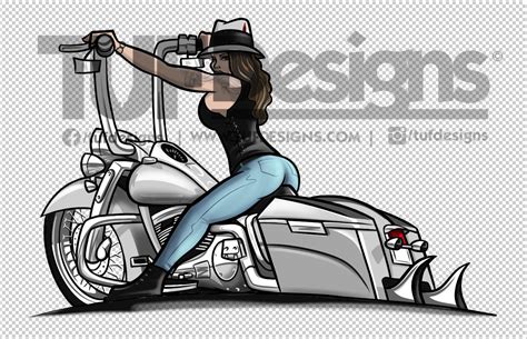 Chicana Biker Riding Lowrider Bagger Motorcycle Digital Artwork Etsy