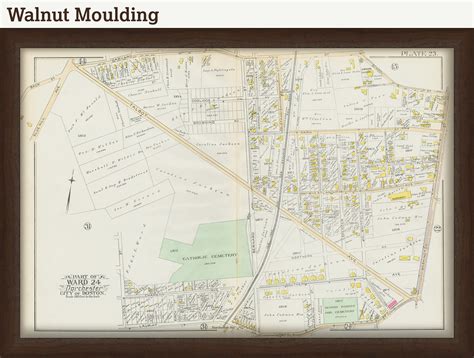 Dorchester Massachusetts 1889 Map Plate 23 Washington St Talbot Ave Replica Or Genuine