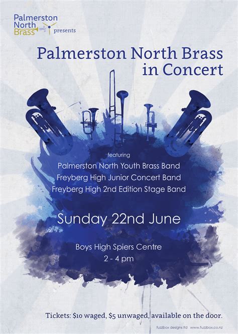 Palmerston North Brass Band Poster Plakat Musik Flyer