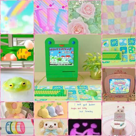 Pink Green And Comfort Mood Board Design Adopt Idea Mood Board