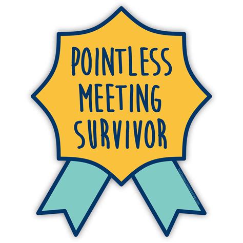 pointless meeting survivor sticker  original underground