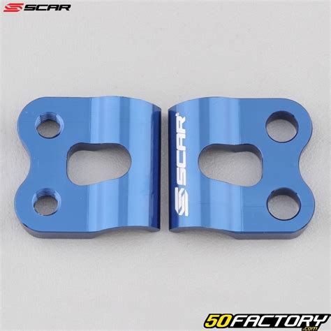 Support De Durite De Frein Avant Honda CR CRF Yamaha YZ Scar Bleu