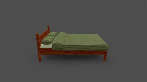 Bed 3d Model By Arnaugalz Zeronaw [46ed9fc] Sketchfab