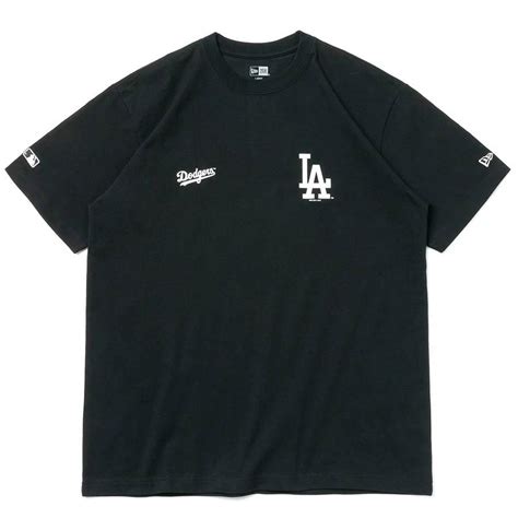 MLB ドジャース Tシャツ SS Cotton T Shirt ニューエラ New Era ブラック mlb 230418apa04