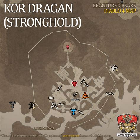 Kor Dragan Stronghold Map For Diablo 4