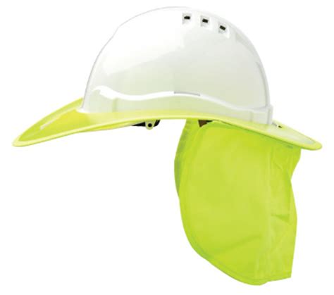 V6 Plastic Hard Hat Brim Yellow Boss Industrial