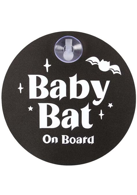 Gothic Ts Baby Bat On Board Window Sign Buy Online Australia