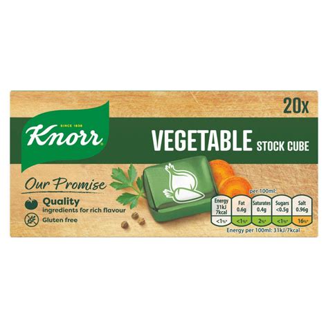 Knorr Vegetable Stock Cubes 20 X 10g British Online British Essentials