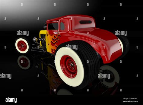 Hot Rod D Render Stock Photo Alamy