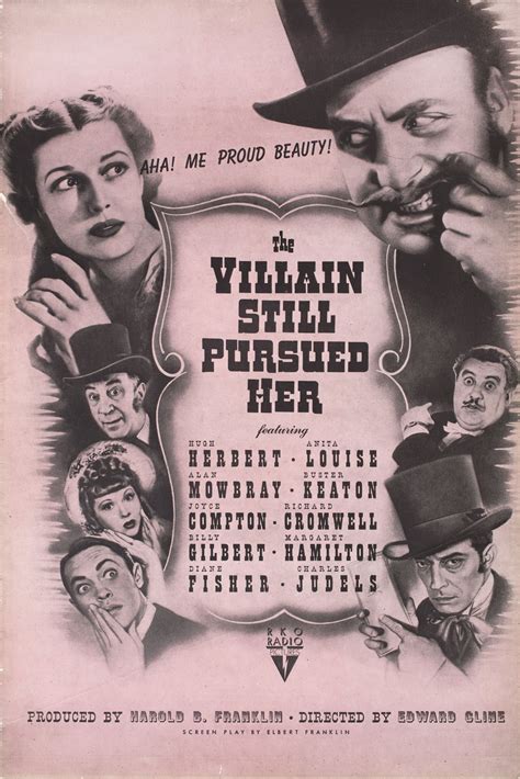 The Villain Still Pursued Her Original 1940 U S Movie Pressbook