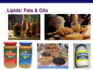 PPT Chapter 5 The Lipids Fats Oils Phospholipids And Sterols