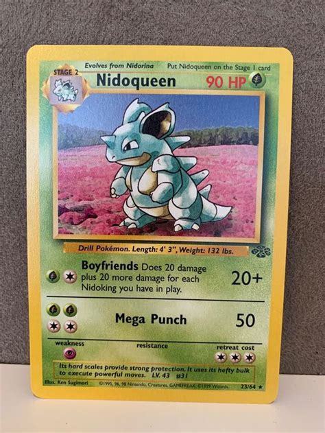 23 64 Nidoqueen Rare ENG Pokemon Jungle Dschungel Kaufen Auf Ricardo