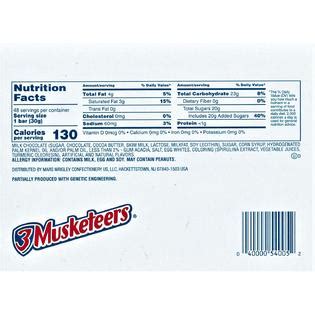 3 Musketeers 3 MUSKETEERS Chocolate Bars Birthday Cake Flavor, 2.14 ...