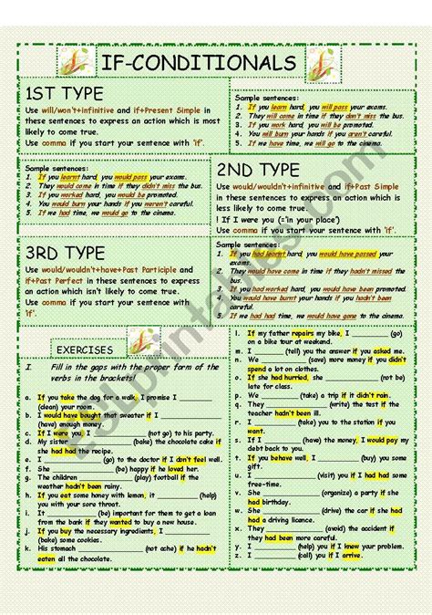 If Conditionals Esl Worksheet By Mokus19