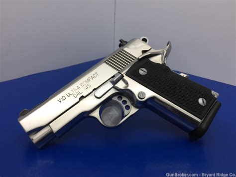 Sold Springfield Armory V10 Ultra Compact 45 Acp 3 5 Stunning Bright Stainless Bryant Ridge