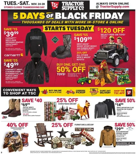 Tractor Supply Black Friday Sale Ad 2021