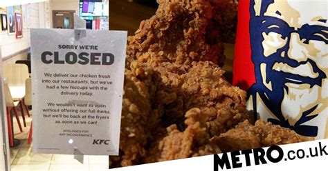 Don T Panic But Kfc Just Ran Out Of Chicken Metro News