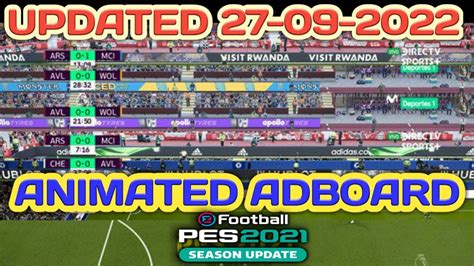 Pes 2021 Animated Adboards Update 27 September 2022 Youtube