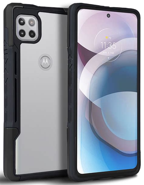 Nakedcellphone Acrylic Hybrid Series Compatible With Motorola One 5G