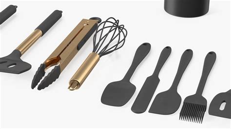 Kitchen Utensils Bronze 3d Model 99 3ds Blend C4d Fbx Max Ma