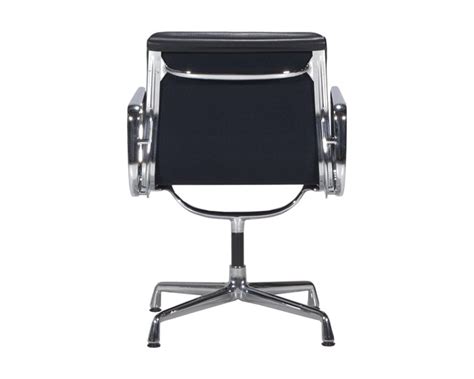 Vitra Charles Eames Aluminijska Stolica Za Posjetitelje EA 208 Crna