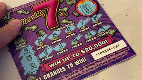 Ticket Winner On 2 Winning 7s California Lottery Scratchers Scratch