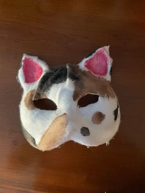 Calico Cat Mask For Therians Otherhearted Furries Etsy