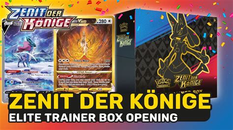 POKEMON ZENIT DER KÖNIGE ELITE TRAINER BOX LUCARIO TOP CROWN ZENITH