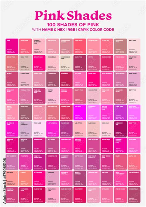 15 Pink Color Palette Inspirations With Names Hex Codes 51 Off