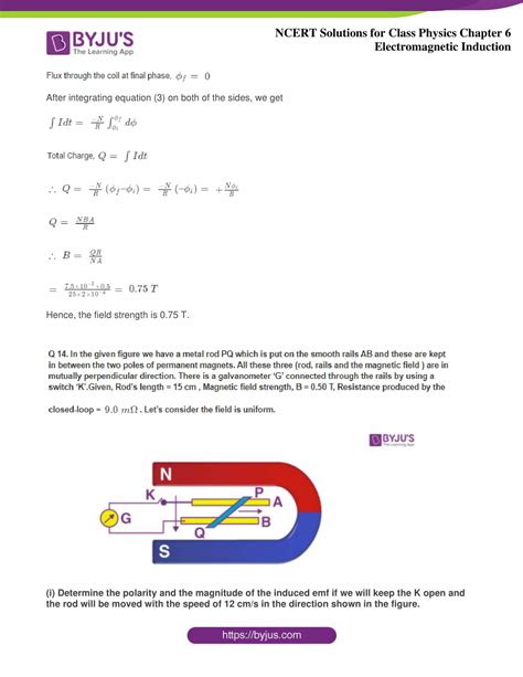 Ncert Solutions Class 12 Physics Chapter 6 Electromagnetic Induction