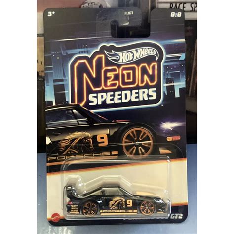 PORSCHE HOT WHEELS 風火輪 NEON SPEEDERS 保時捷 GT 金屬底座 蝦皮購物