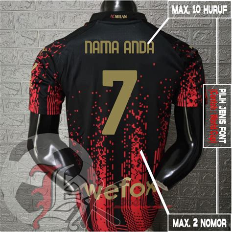 Jual JERSEY BOLA MILAN 4TH KOCHE PLAYER ISSUE 2022 2023 GRADE ORI