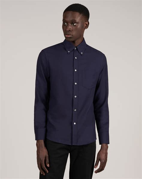 Men S Cashmere Mix Button Down Shirt Dunhill Us Online Store