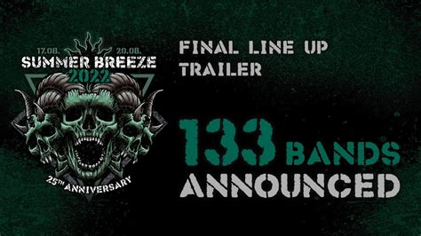 Summer Breeze Open Air Full Line Up Trailer Bands Metal