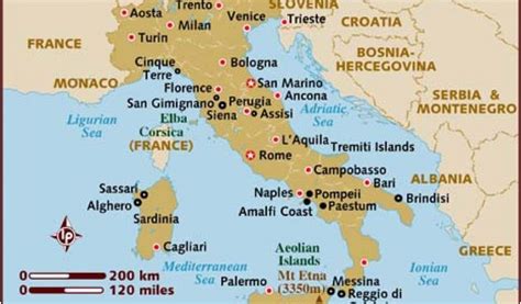Detailed Map Of Southern Italy Map Of Italy Secretmuseum