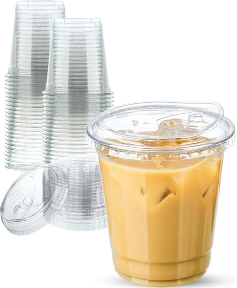 Amazon Aestleaf Clear Plastic Cups With Sip Lids 12 Oz 25 Sets