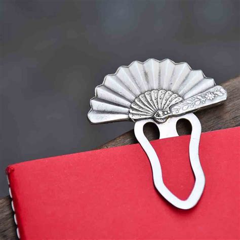 Fan Bookmark Made Of Pewter And Made In France